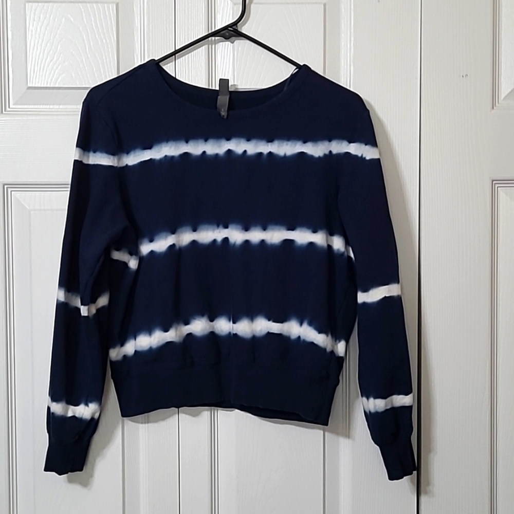 Blue & White Tie-dye Sweatshirt, Size Small, Like New